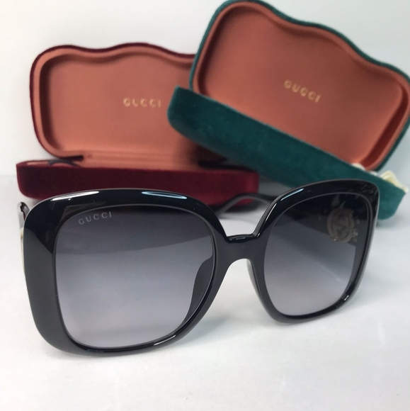 New - ?Original Gucci Grey Square Ladies Sunglasses GG1029SA 007 57. main image 5